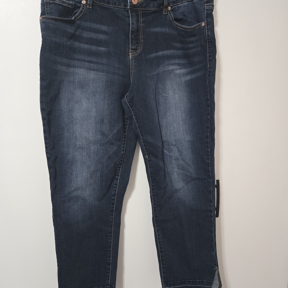 Maurices Dark Blue Ankle Jeans